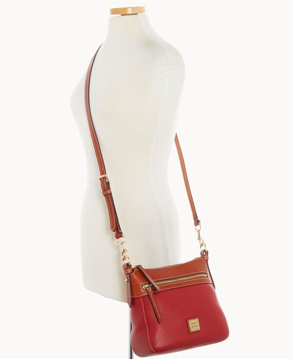 Dooney & Bourke Pebble Grain Crossbody 25 Red