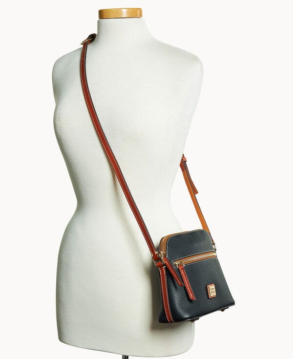 Dooney & Bourke Pebble Grain Domed Crossbody Black