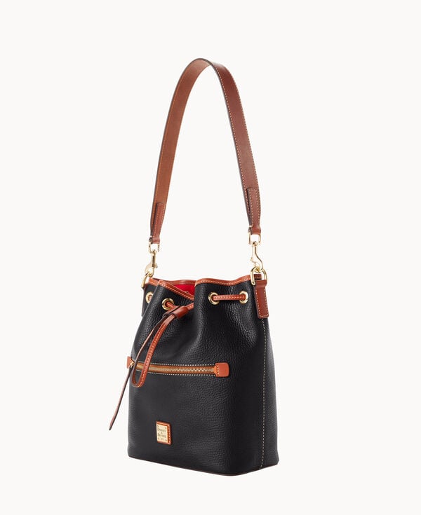 Dooney & Bourke Pebble Grain Drawstring Black