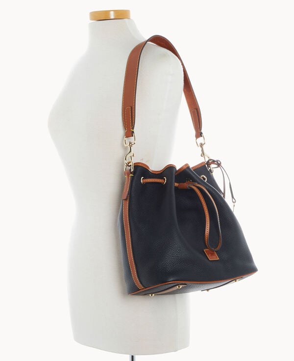 Dooney & Bourke Pebble Grain Drawstring Black