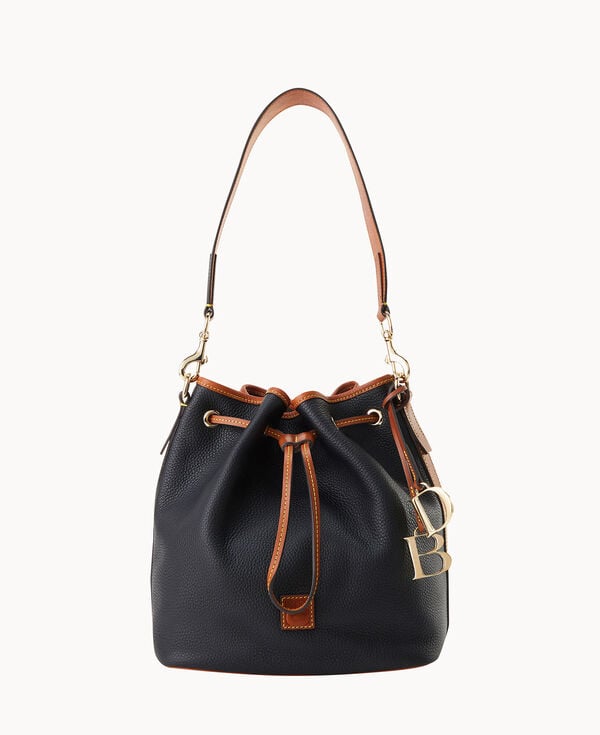 dooney & bourke Pebble Grain Drawstring Black