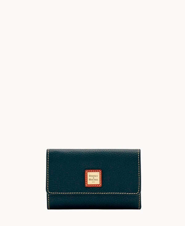 dooney & bourke Pebble Grain Flap Wallet Black