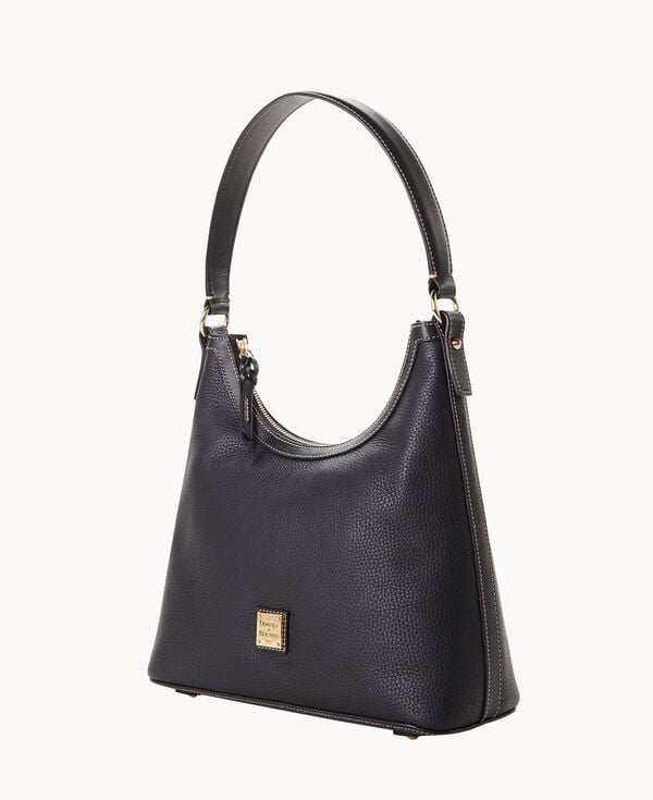 Dooney & Bourke Pebble Grain Hobo Black Black