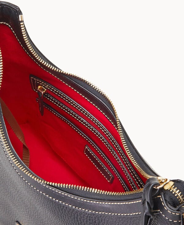 Dooney & Bourke Pebble Grain Hobo Black Black