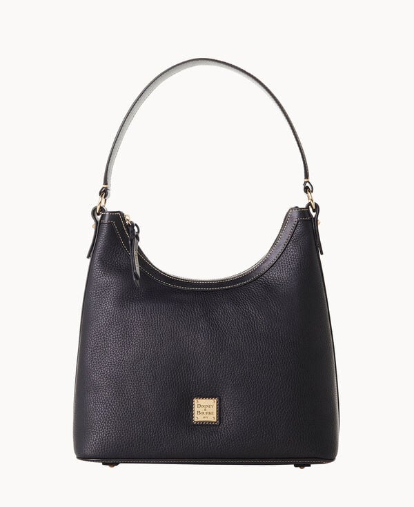 dooney & bourke Pebble Grain Hobo Black Black