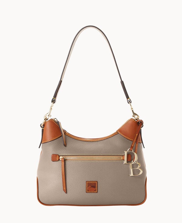 dooney & bourke Pebble Grain Hobo Taupe