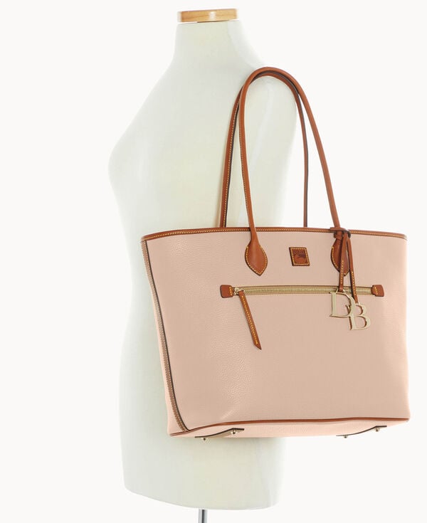 Dooney & Bourke Pebble Grain Large Tote Blush