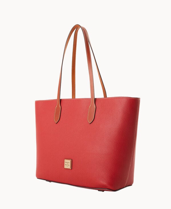 Dooney & Bourke Pebble Grain Large Tote Red
