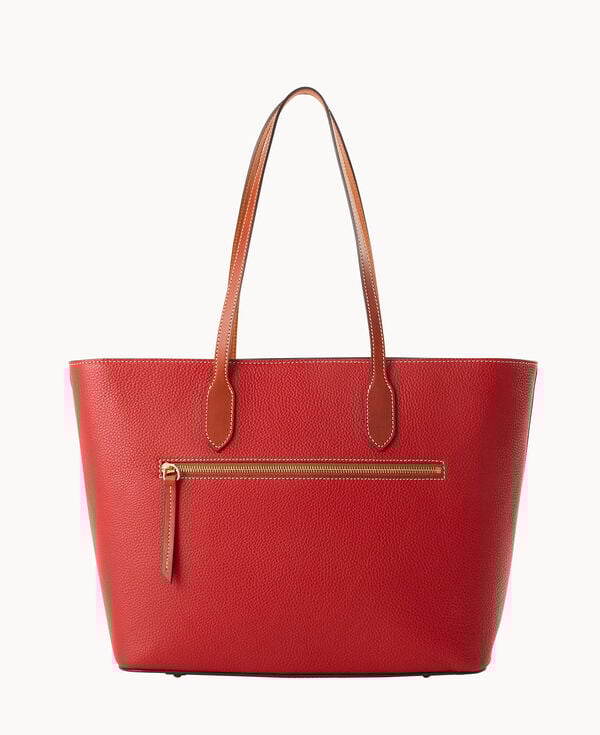 Dooney & Bourke Pebble Grain Large Tote Red