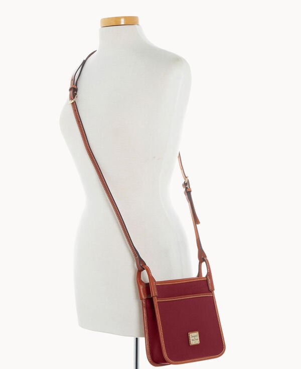 Dooney & Bourke Pebble Grain Letter Carrier Bordeaux
