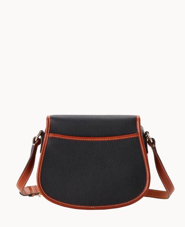 Dooney & Bourke Pebble Grain Saddle Bag Black