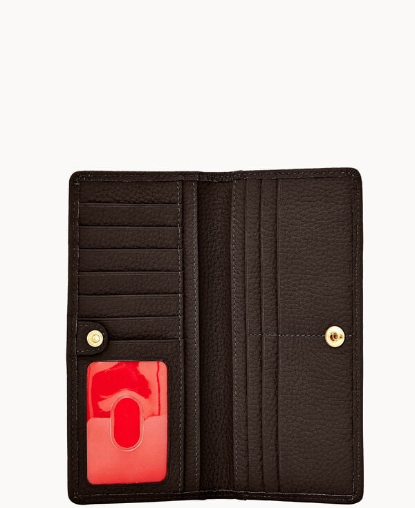Dooney & Bourke Pebble Grain Slim Wallet Black
