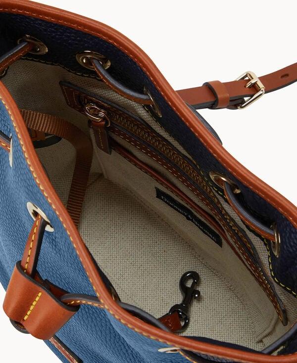 Dooney & Bourke Pebble Grain Small Drawstring Jeans