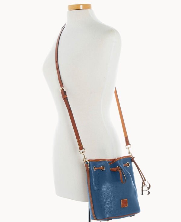Dooney & Bourke Pebble Grain Small Drawstring Jeans