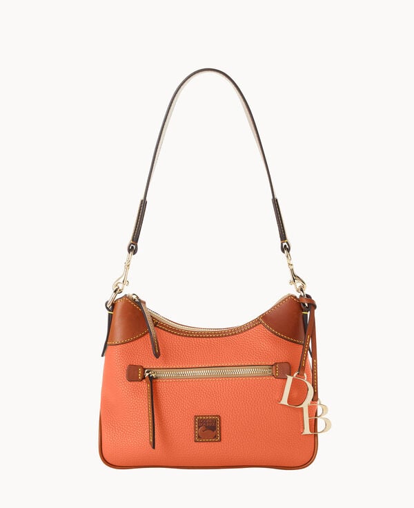 dooney & bourke Pebble Grain Small Hobo Coral