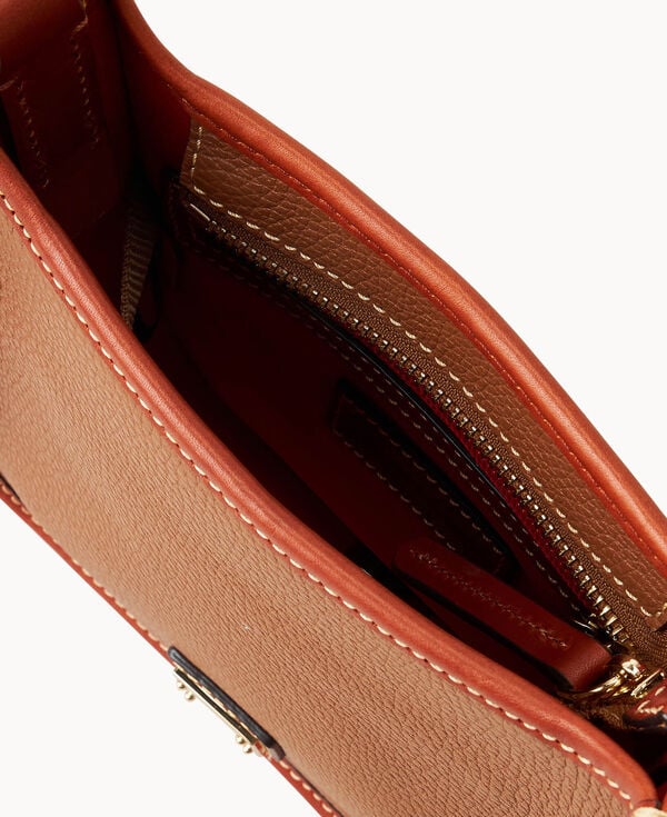 Dooney & Bourke Pebble Grain Small Messenger Caramel