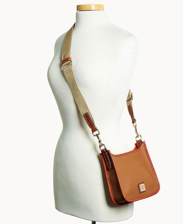 Dooney & Bourke Pebble Grain Small Messenger Caramel
