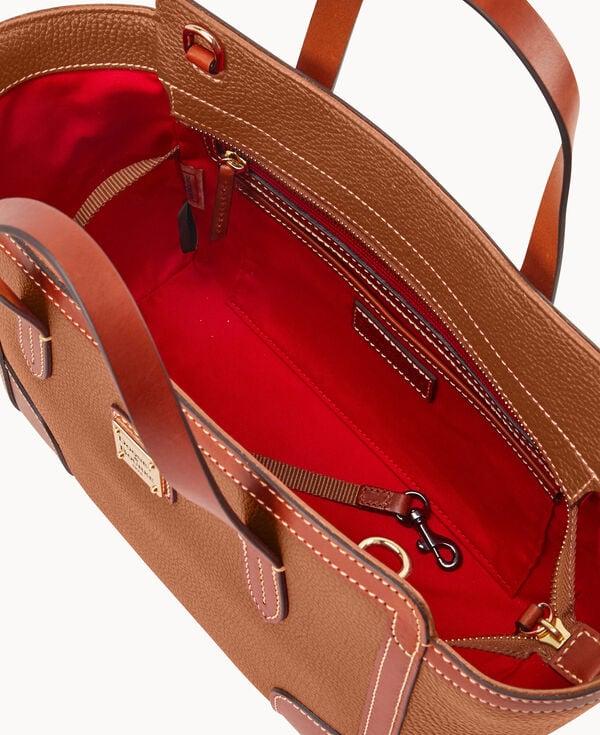 Dooney & Bourke Pebble Grain Small Shopper Caramel