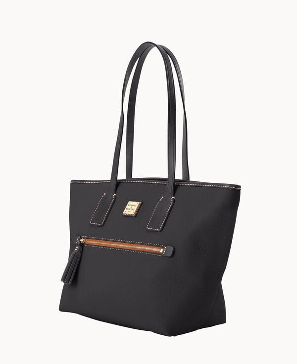 Dooney & Bourke Pebble Grain Small Tote Black Black
