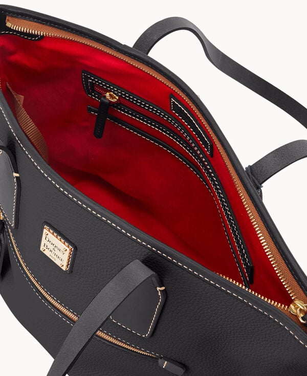 Dooney & Bourke Pebble Grain Small Tote Black Black