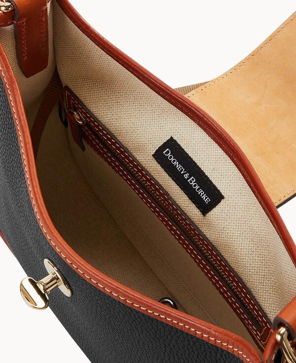 Dooney & Bourke Pebble Turnlock Messenger 28 Black