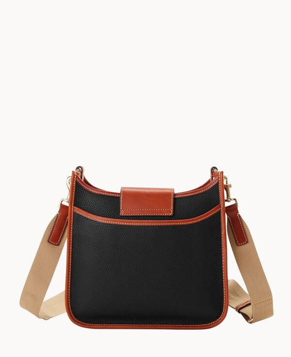 Dooney & Bourke Pebble Turnlock Messenger 28 Black