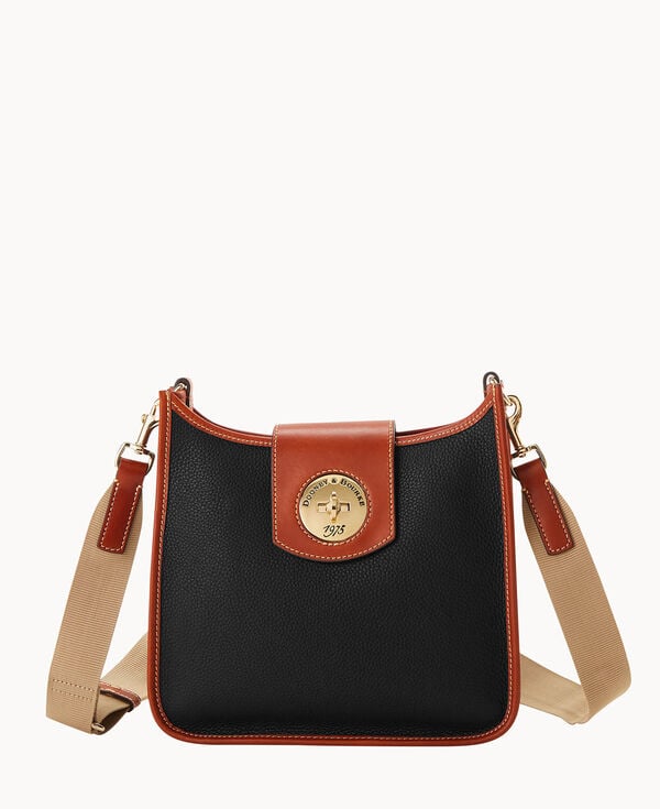 dooney & bourke Pebble Turnlock Messenger 28 Black