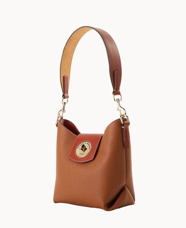 Dooney & Bourke Pebble Turnlock Sac 22 Caramel