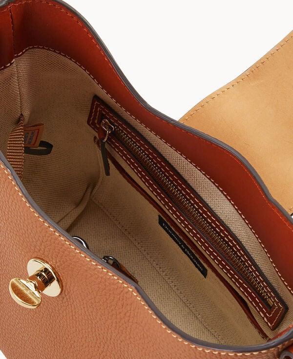 Dooney & Bourke Pebble Turnlock Sac 22 Caramel