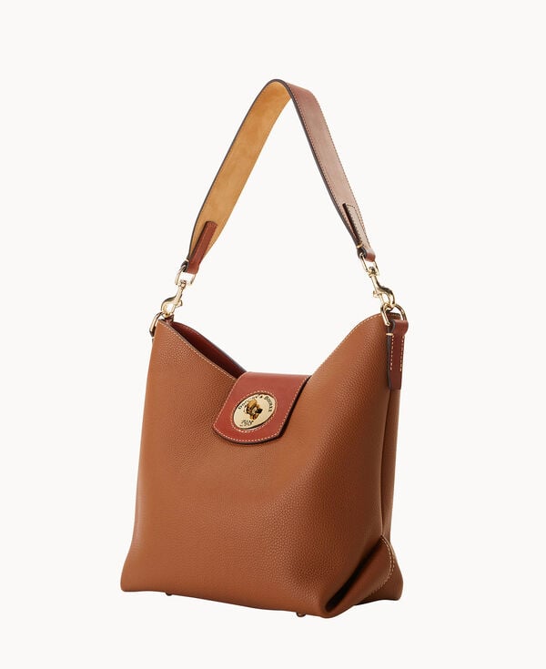 Dooney & Bourke Pebble Turnlock Sac 30 Caramel