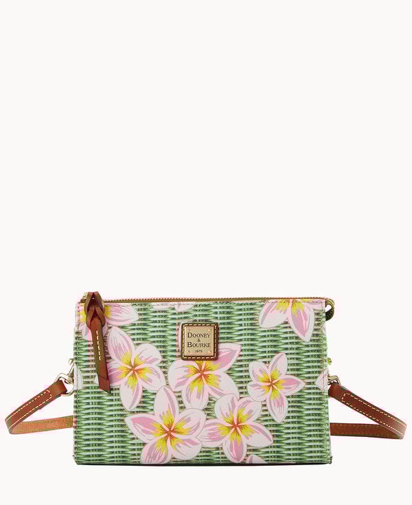 dooney & bourke Plumeria Janine Crossbody Pink Green