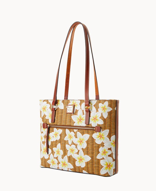 Dooney & Bourke Plumeria Shopper White