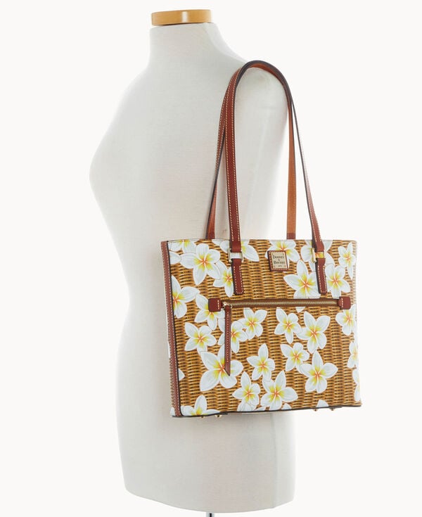 Dooney & Bourke Plumeria Shopper White