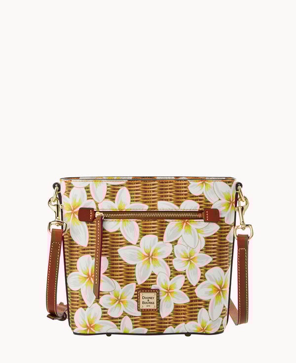 dooney & bourke Plumeria Small Zip Crossbody White