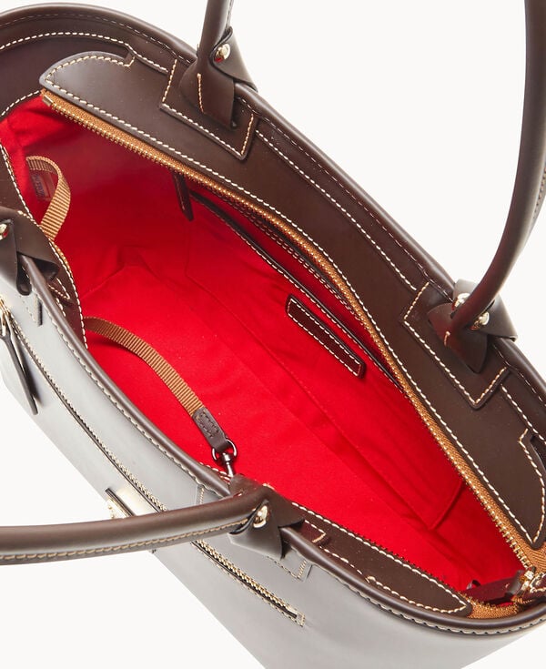 Dooney & Bourke Quincey Zip Tote Brown Tmoro