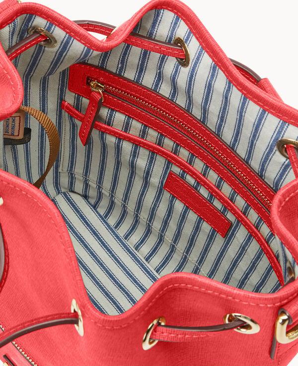 Dooney & Bourke Saffiano Drawstring Tomato