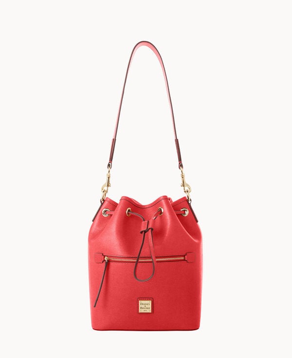 dooney & bourke Saffiano Drawstring Tomato