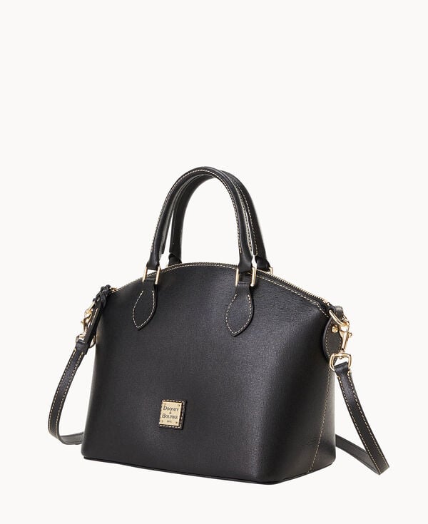 Dooney & Bourke Saffiano Geena Satchel Black