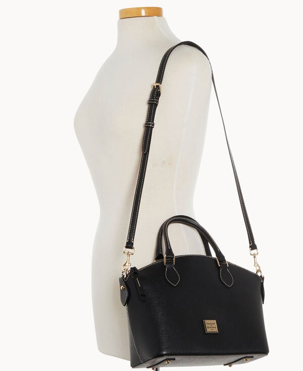 Dooney & Bourke Saffiano Geena Satchel Black