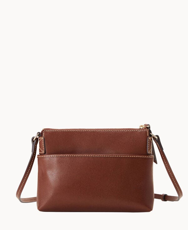 Dooney & Bourke Saffiano Katie Crossbody Amber