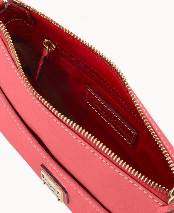 Dooney & Bourke Saffiano Katie Crossbody Bubble Gum