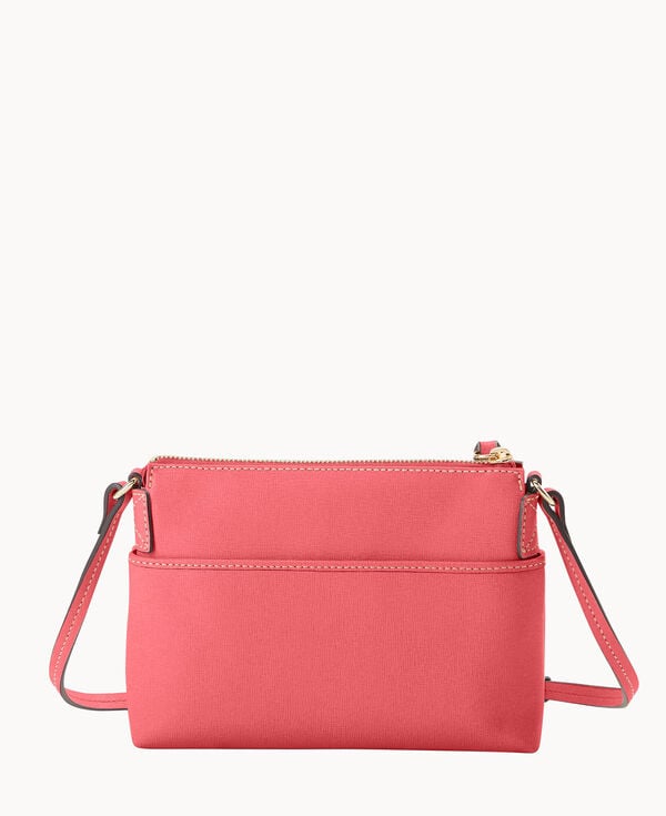 Dooney & Bourke Saffiano Katie Crossbody Bubble Gum