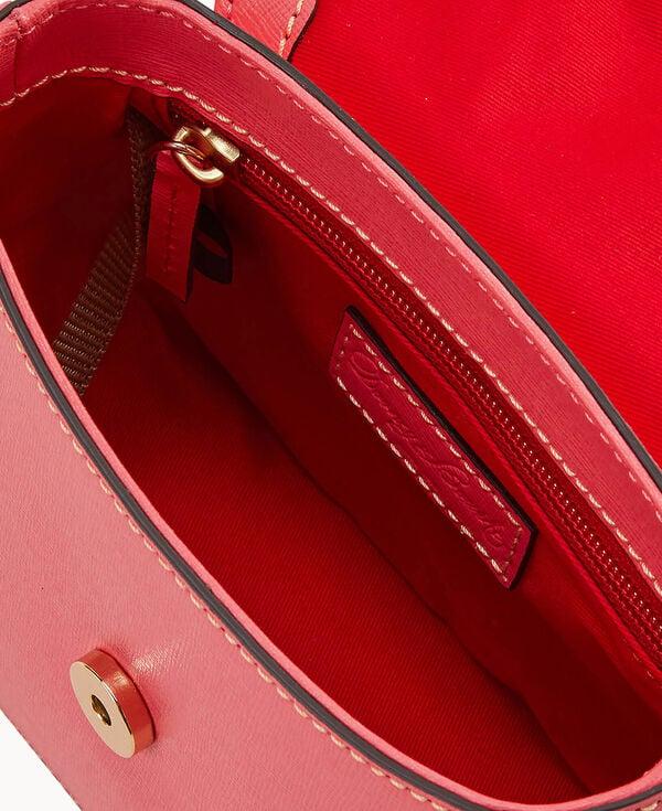 Dooney & Bourke Saffiano Saddle Bag Bubble Gum