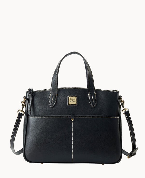 dooney & bourke Saffiano Small Daniela Black Black