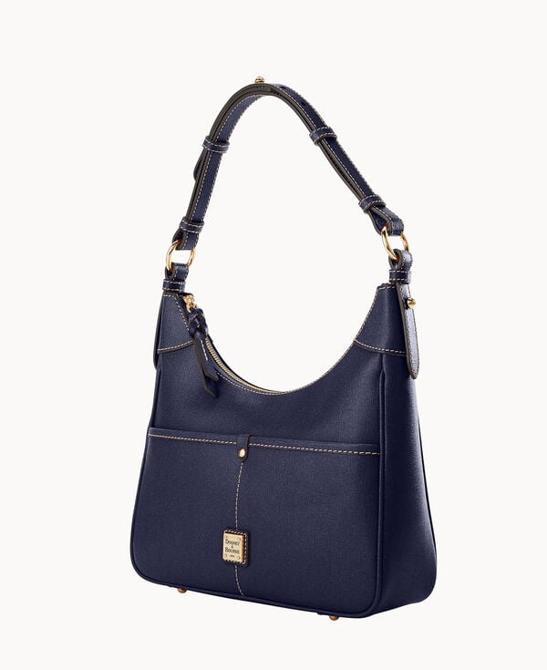 Dooney & Bourke Saffiano Small Rebecca Hobo Marine