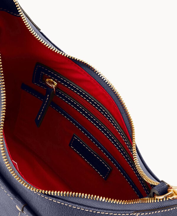 Dooney & Bourke Saffiano Small Rebecca Hobo Marine