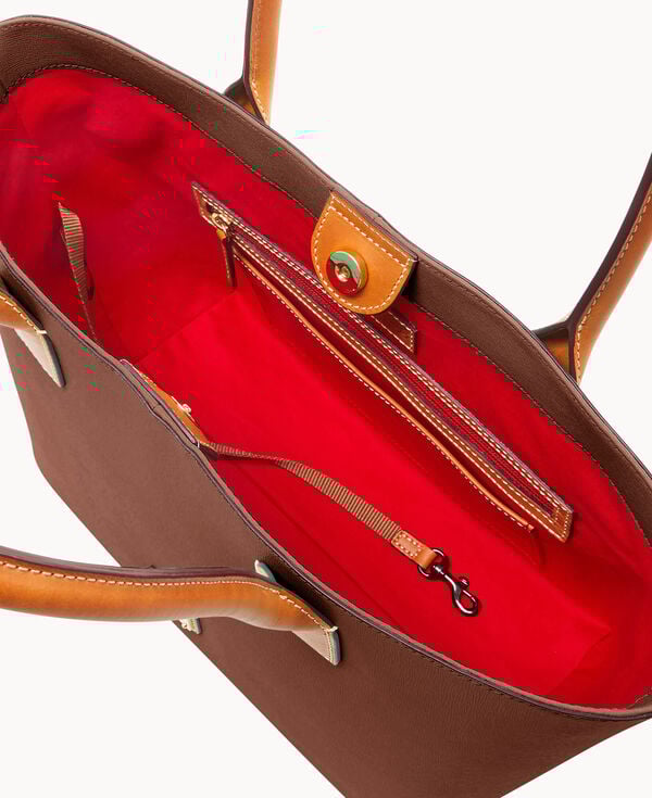 Dooney & Bourke Saffiano Small Russel Amber