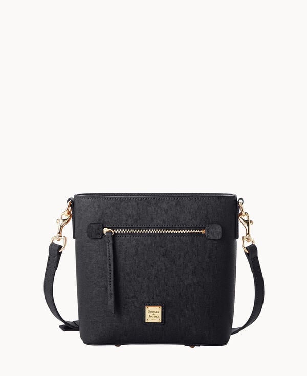 dooney & bourke Saffiano Small Zip Crossbody Black