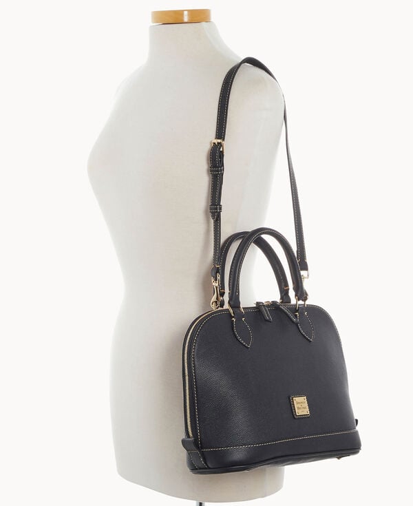 Dooney & Bourke Sorrento Zip Zip Satchel Black