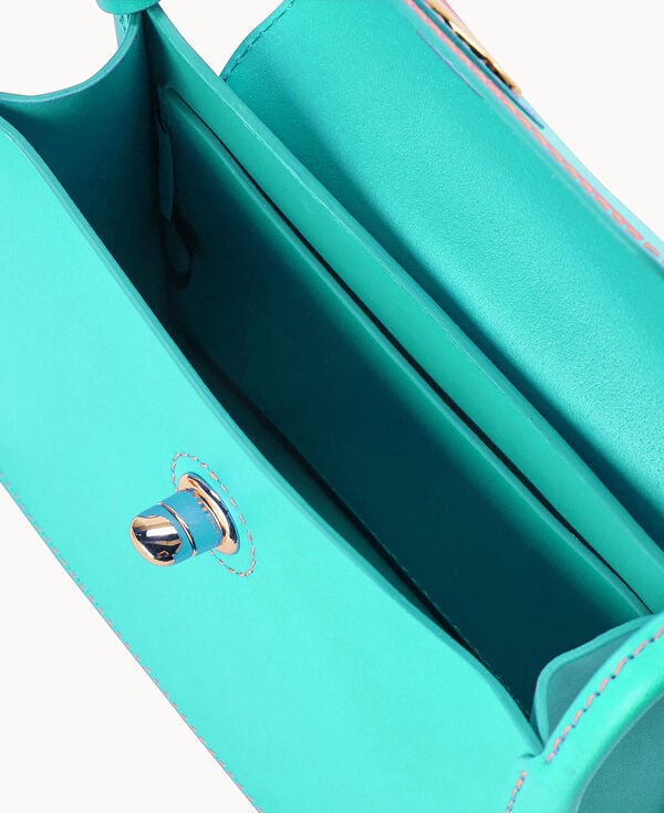 Dooney & Bourke Sweety Leather Pinky Bag Aqua